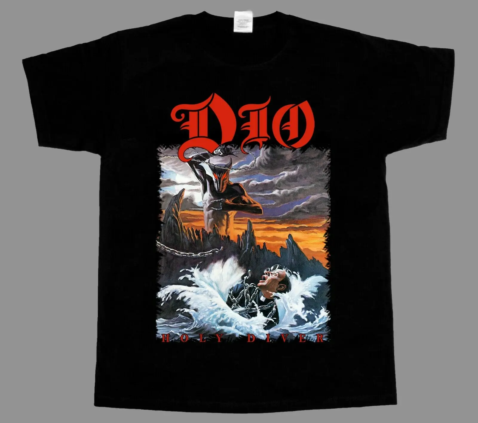 

DIO Holy Diver NEW BLACK T-SHIRT