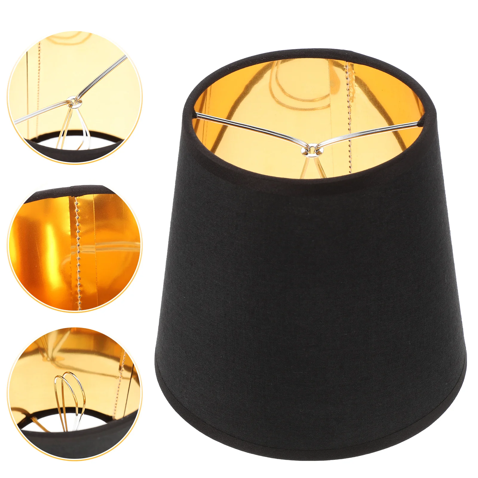 

Red Table Decor Clip Bulb Lampshade Light Cover Desk Chandelier 15x11x14cm Home Lampshades Black Metal Office