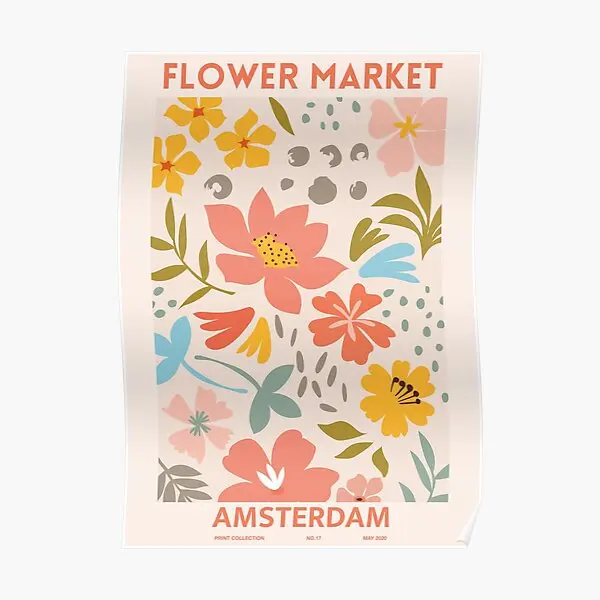 

Flower Market Poster Room Art Decor Modern Mural Funny Wall Vintage Home Painting Decoration Picture Print No Frame