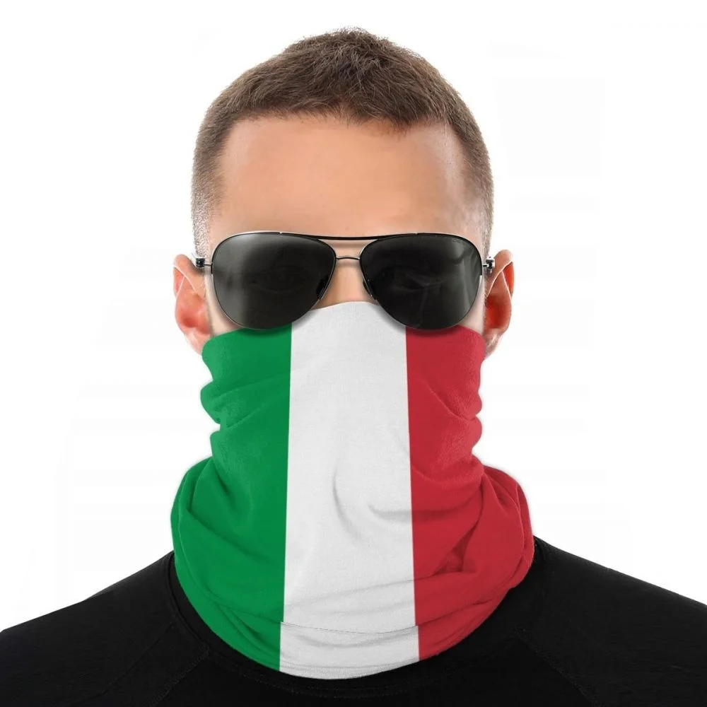 

Italian Fla Italy Scarf alf Face Mask Men Women alloween Neck Warmer Neck Bandanas Windproof eadband Outdoor ikin