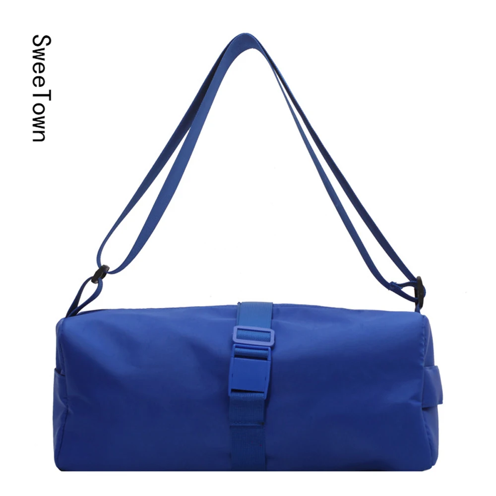 

Sweetown New 2022 Shoulder Bag Large Capacity Fitness Bag Travel Messenger Bag Nylon Women's Bag Designer Handbags High Quality
