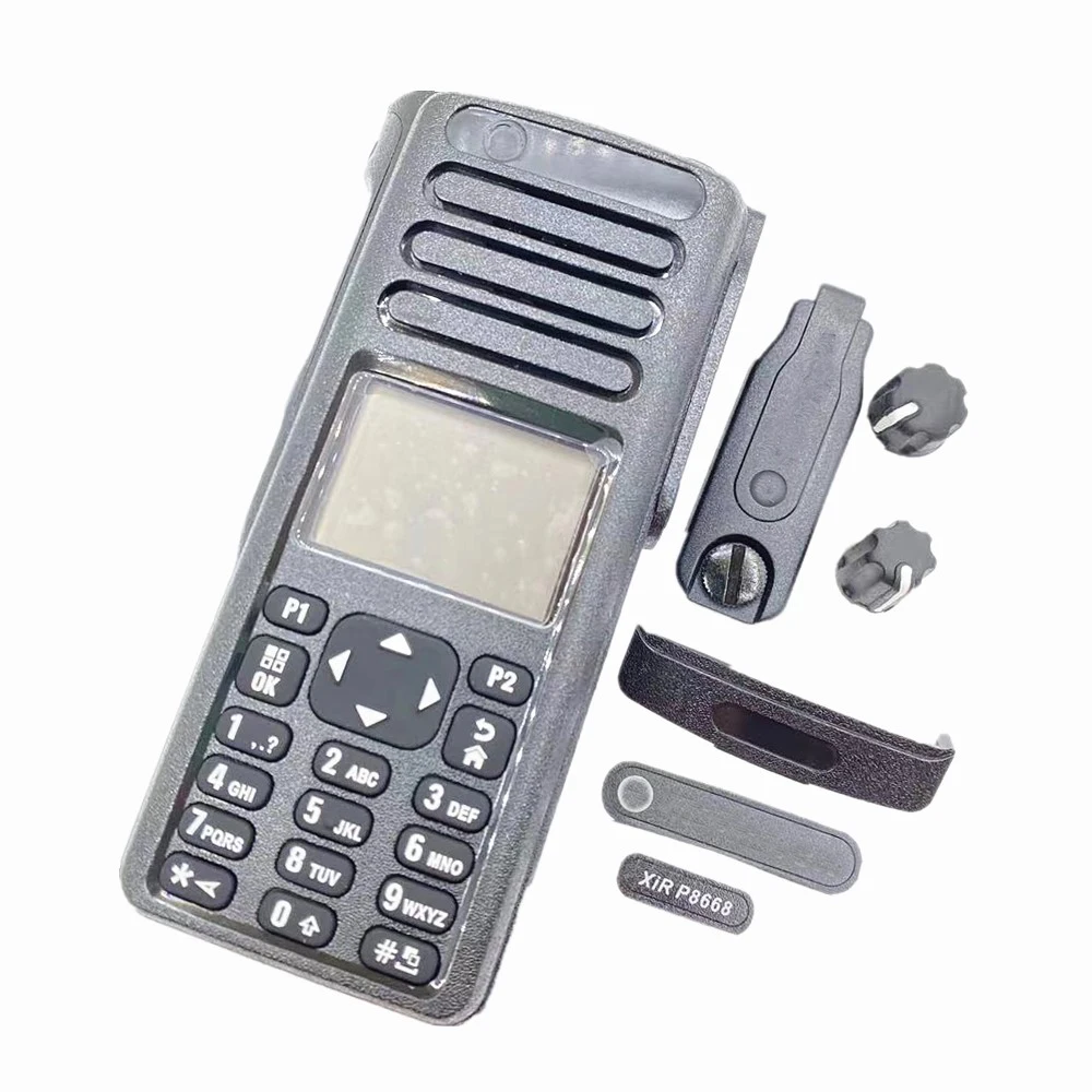 Konut Case W/LCD ekran boynuz hoparlör toz kapağı topuzu Motorola XiR P8668 GP338D DGP8550 XPR7550 DP4800 radyo walkie Talkie