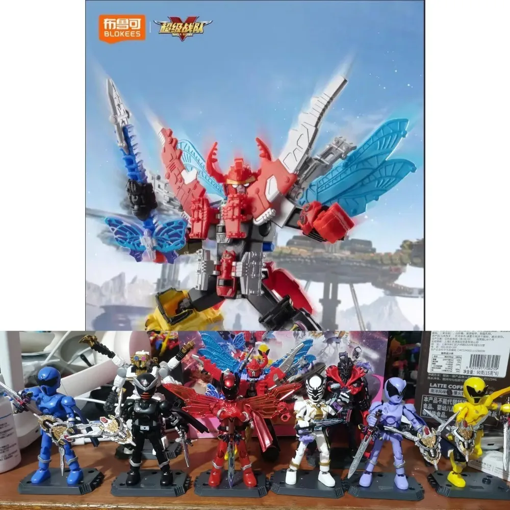 Фото Blokees Super Sentai Galaxy Version 01 GV01 GV02 Ohsama Sentai King-Ohger Kuwagata Tombo Kamakiri Ohger Сборные подвижные фигурки №2