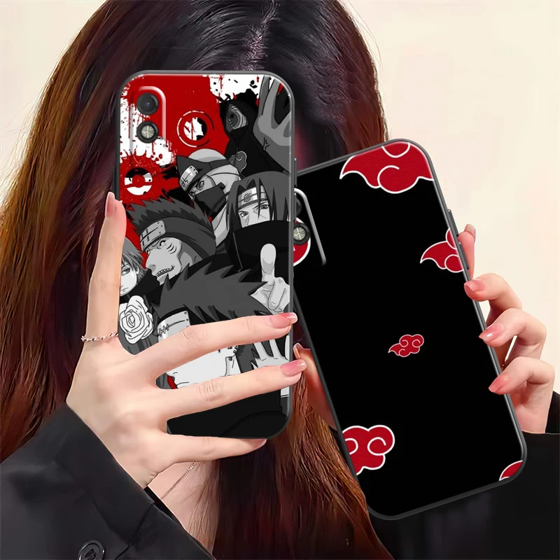 

Japan Anime NARUTO Phone Case For Xiaomi Redmi 9 9i 9AT 9T 9A 9C 10 Note 9 9T 9S 10 10 Pro 10S 10 5G Soft Silicone Cover Black
