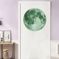 kids room living room bedroom decoration home decals glow in the dark wall stickers 30cm luminous moon 3d wall sticker
