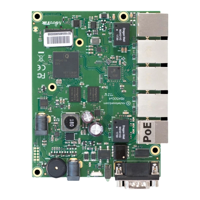 RB450Gx4 5 портов Gigabit Ethernet 1 последовательный порт 4 ядра 716 МГц процессор 1GE RAM POE