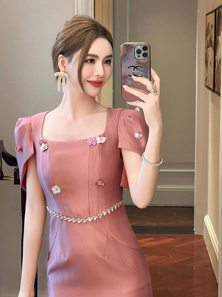 Достойная и элегантная женская одежда Young Sle роскошное платье с дизайном большого