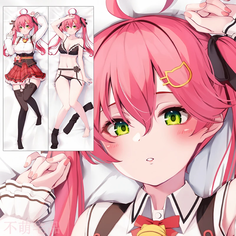

Аниме Hololive VTuber Sakura Miko Cosplay Dakimakura обнимающая подушка для тела чехол для телефона наволочка подарки BMZP