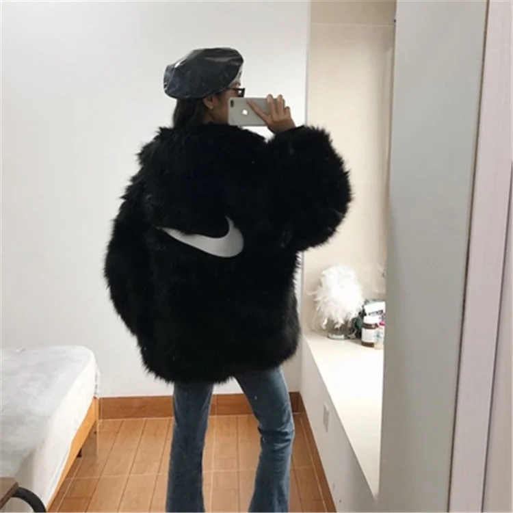 Fur imitation mink fur rabbit fur coat new winter mink fur mink coat women's whole mink medium and long out of season