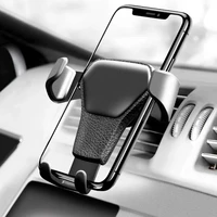 Gravity Car Mount For Mobile Phone Holder Car Air Vent Clip Stand Cell phone GPS Support For iPhone Samsung Huawei
