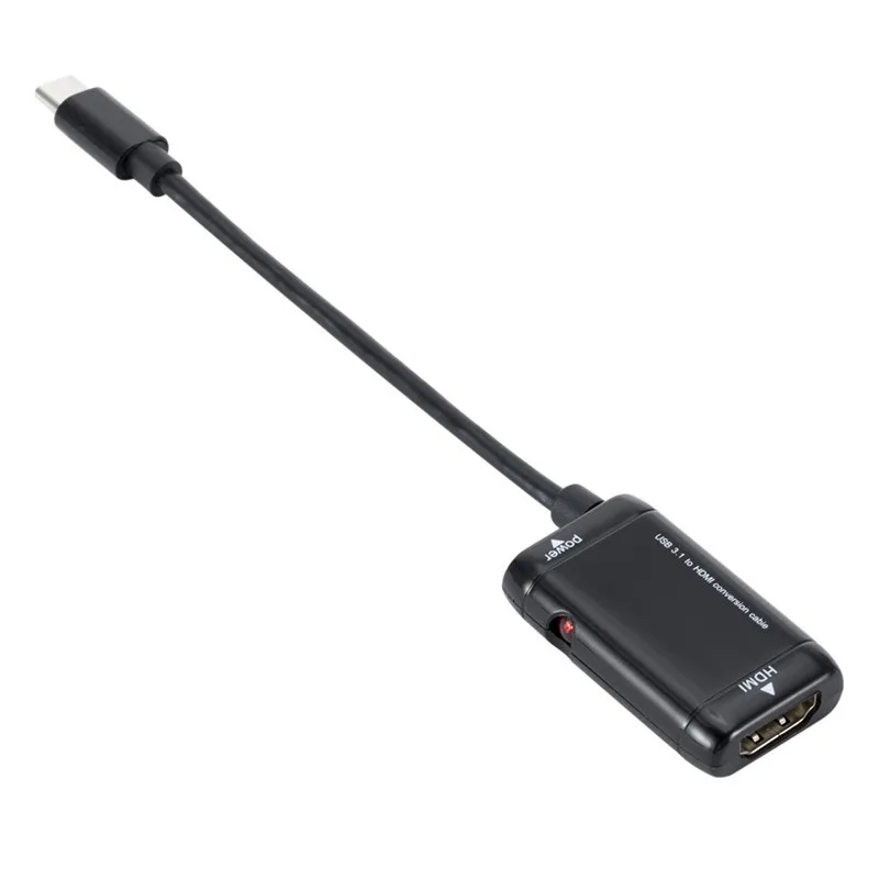 

New Type C To HDMI-compatible Adapter USB 3.1 USB C Male To HDMI-compatible Female Converter Cable for Android Phone Tablet