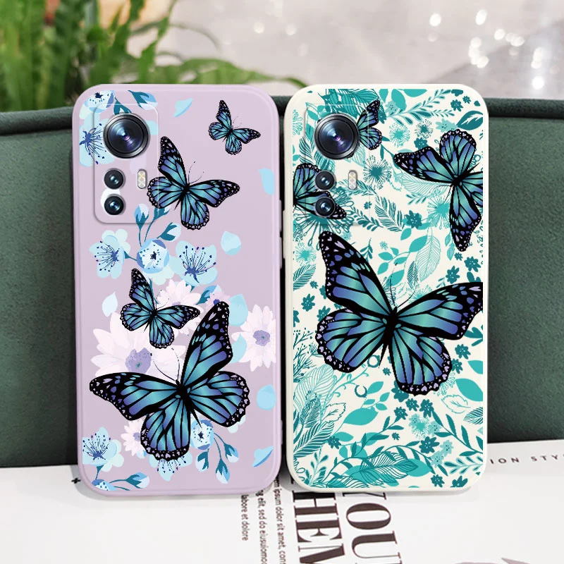 aurora butterfly phone case for xiaomi mi 12 11 ultra lite 10 10s 9 11t 10t 9t pro lite poco m4 x4 f3 x3 m3 pro 5g cover free global shipping