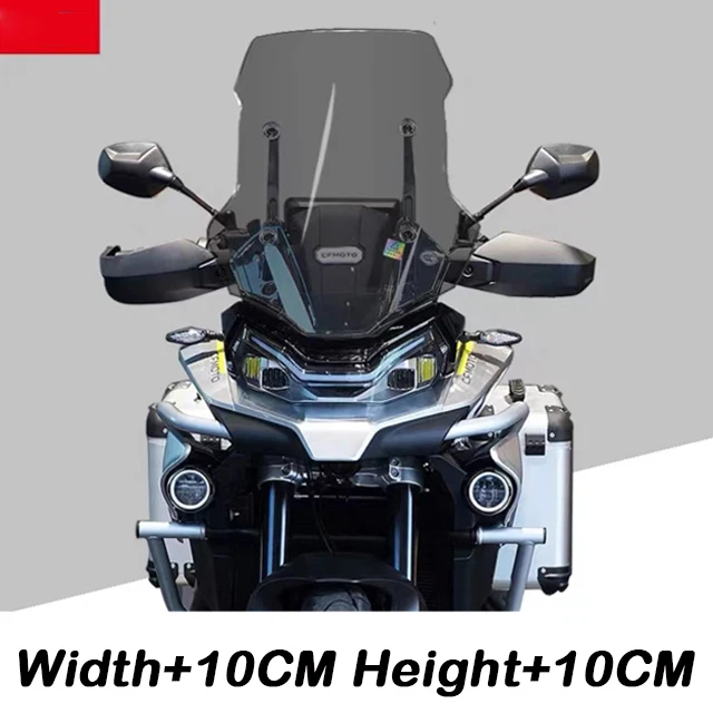 

Увеличенное ветровое стекло мотоцикла для CFMOTO 800MT MT800 CF800MT, увеличенное и увеличенное, 51/56 см, переднее ветровое стекло, спортивный дефлектор