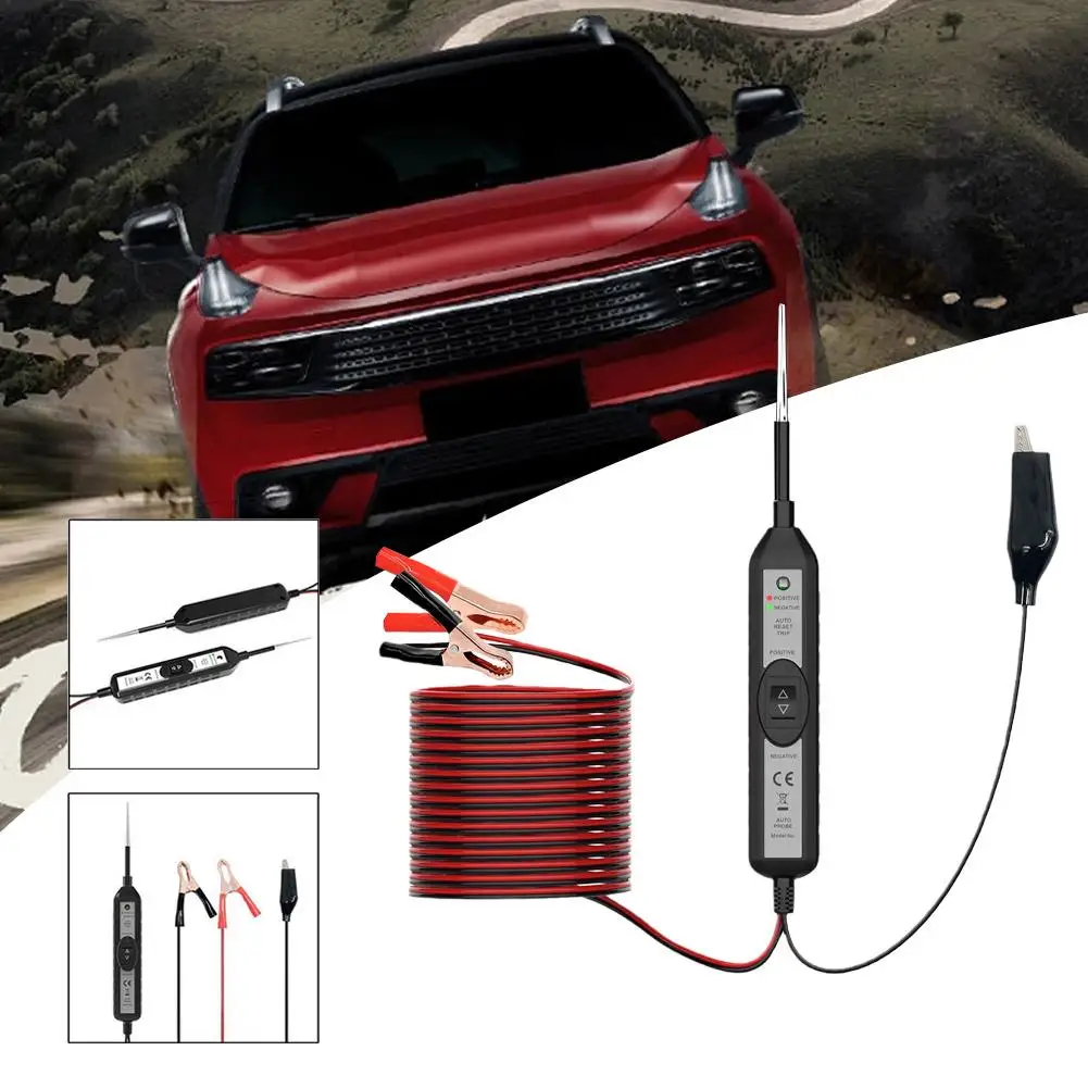 

Car Electric Circuit Tester 6-24V DC Automotive Multi-function Car Tester Diagnosis Pen Drive Scanner Voltage Power Test Pr R8P2