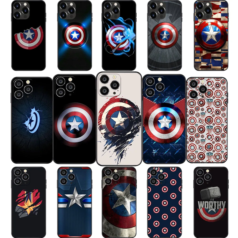 IQ-7 Captain America Soft чехол для VIVO Y31 Y53 Y20i Y91 Y69 Y71 Y81 Y81S Y20s Y12S Y11S Y30 Y50 Y51 Y51A Y10