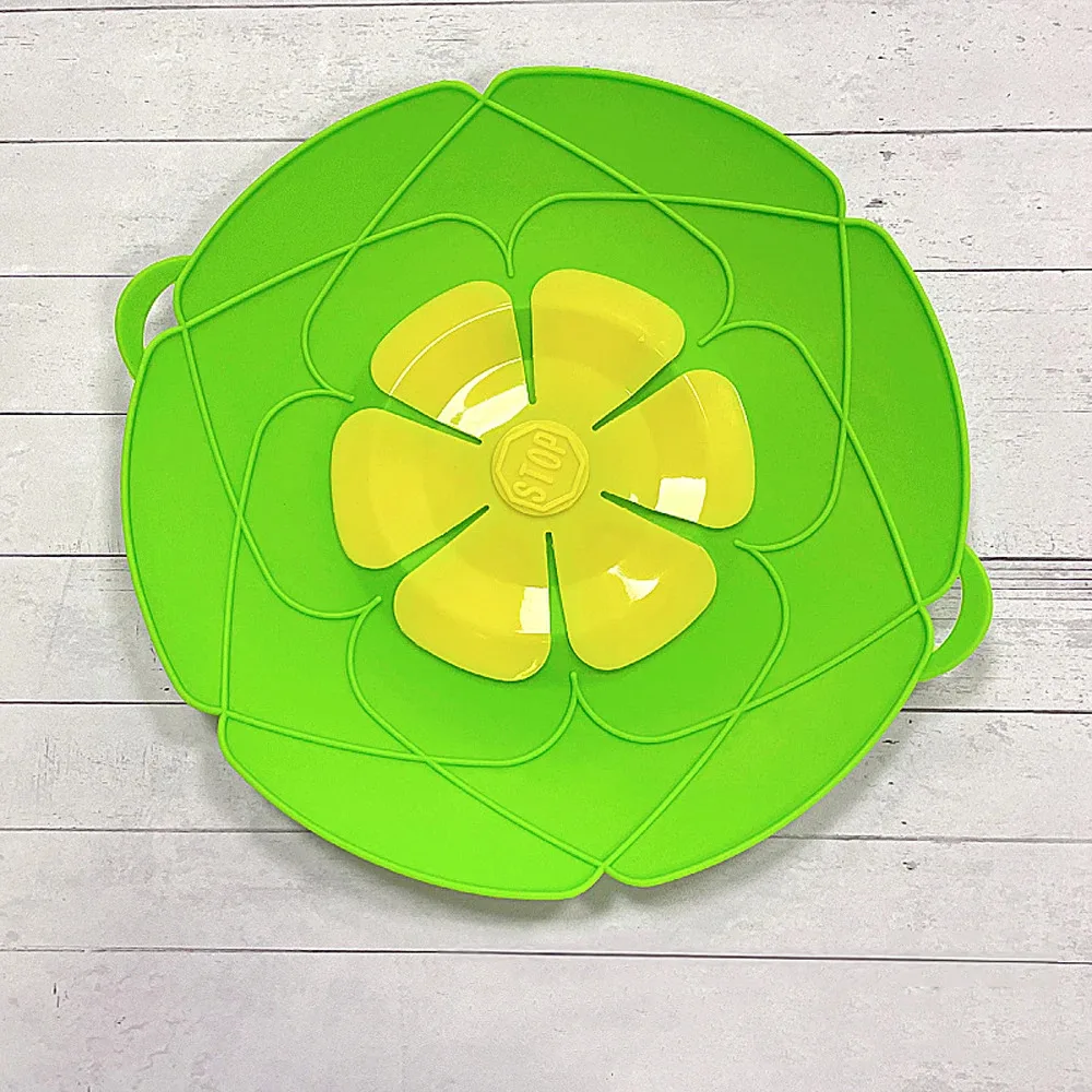 

Силиконовая крышка для кастрюли зеленая