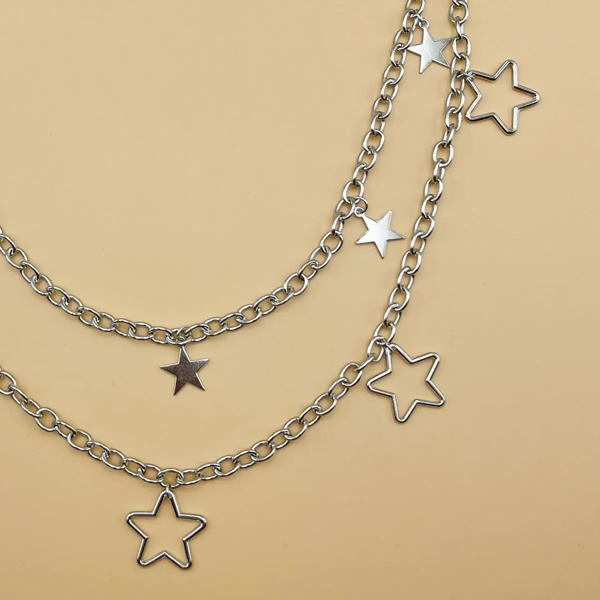 Ремень С Металлической Звездой И Блестками Женский Многослойный Модный