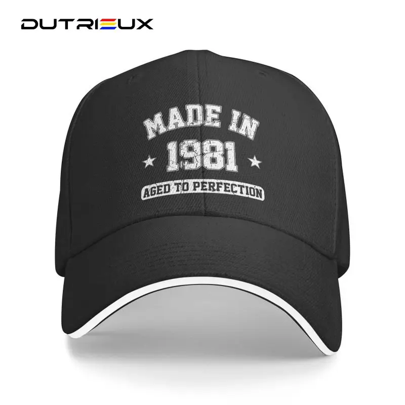 

Baseball Cap For Women Men Personalized Made In 1981 Aged To Perfection For Breathable 41th Birthday Gift Dad Hat Streetwear