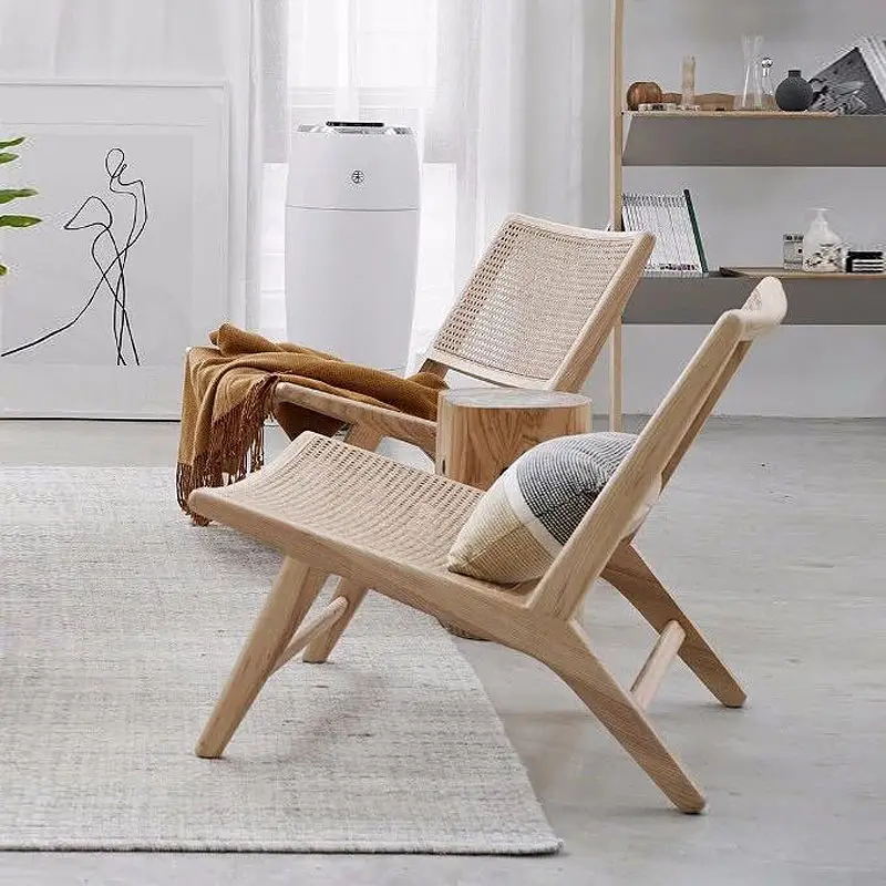 

Скандинавский ротанговый стул, кресло для отдыха, одинарный ротанговый стул, Диванный стул из ротанга для балкона, кресло для отдыха на диване, فرده дизайнерское кресло