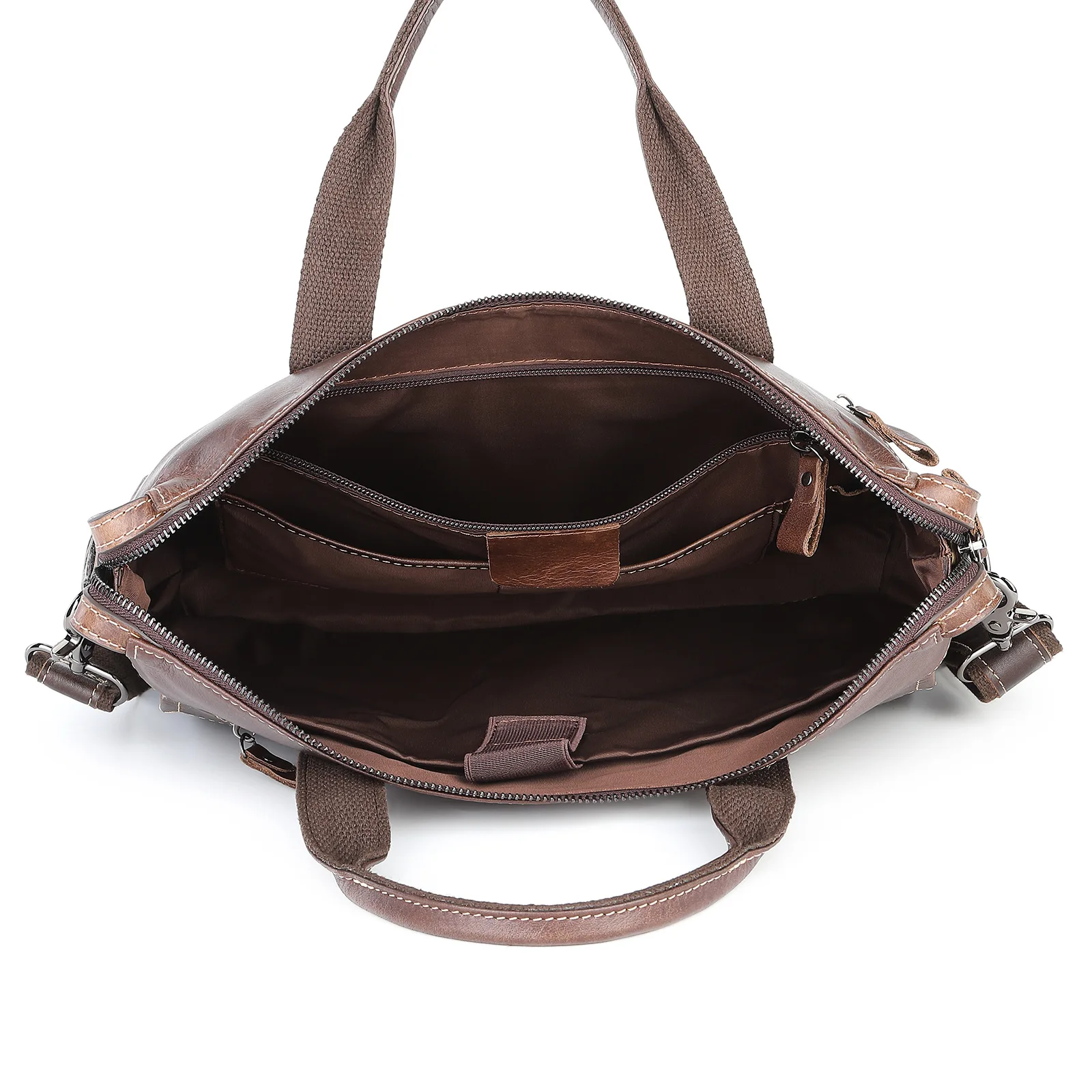 Royal Bagger Laptop Briefcase for Men Genuine Cow Leather Retro Business Male Shoulder Bag Messenger Bags Fashion Handbag Man