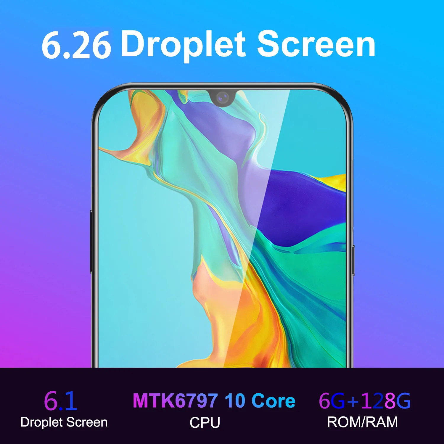 Смартфон Note 10 3 ГБ + 32 экран 6 26 дюйма HD самый дешевый смартфон работающий в Google Play