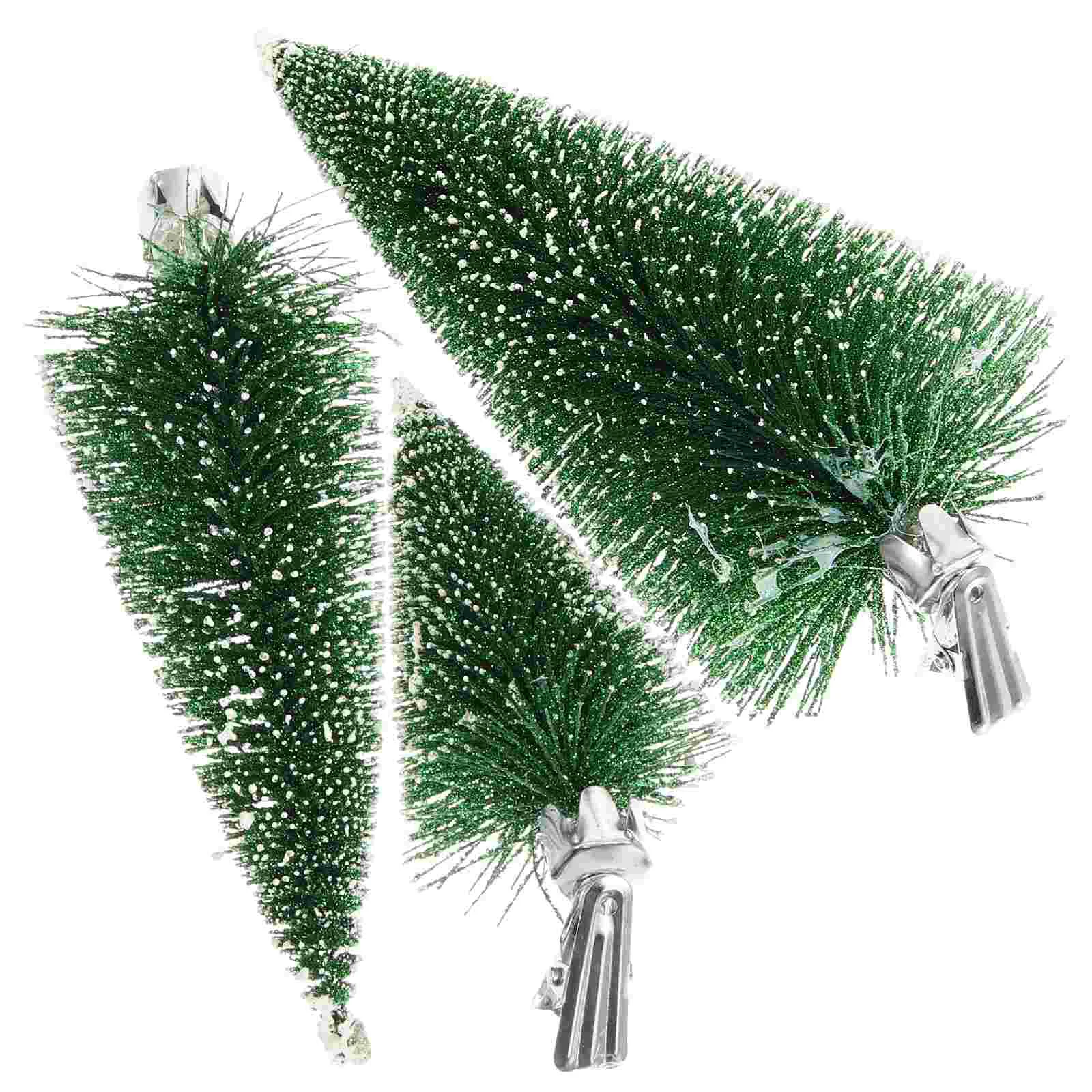 

3 Pcs Christmas Dining Table Decor Xmas Decoration Artificial Tree Holiday Season Decorations Wedding