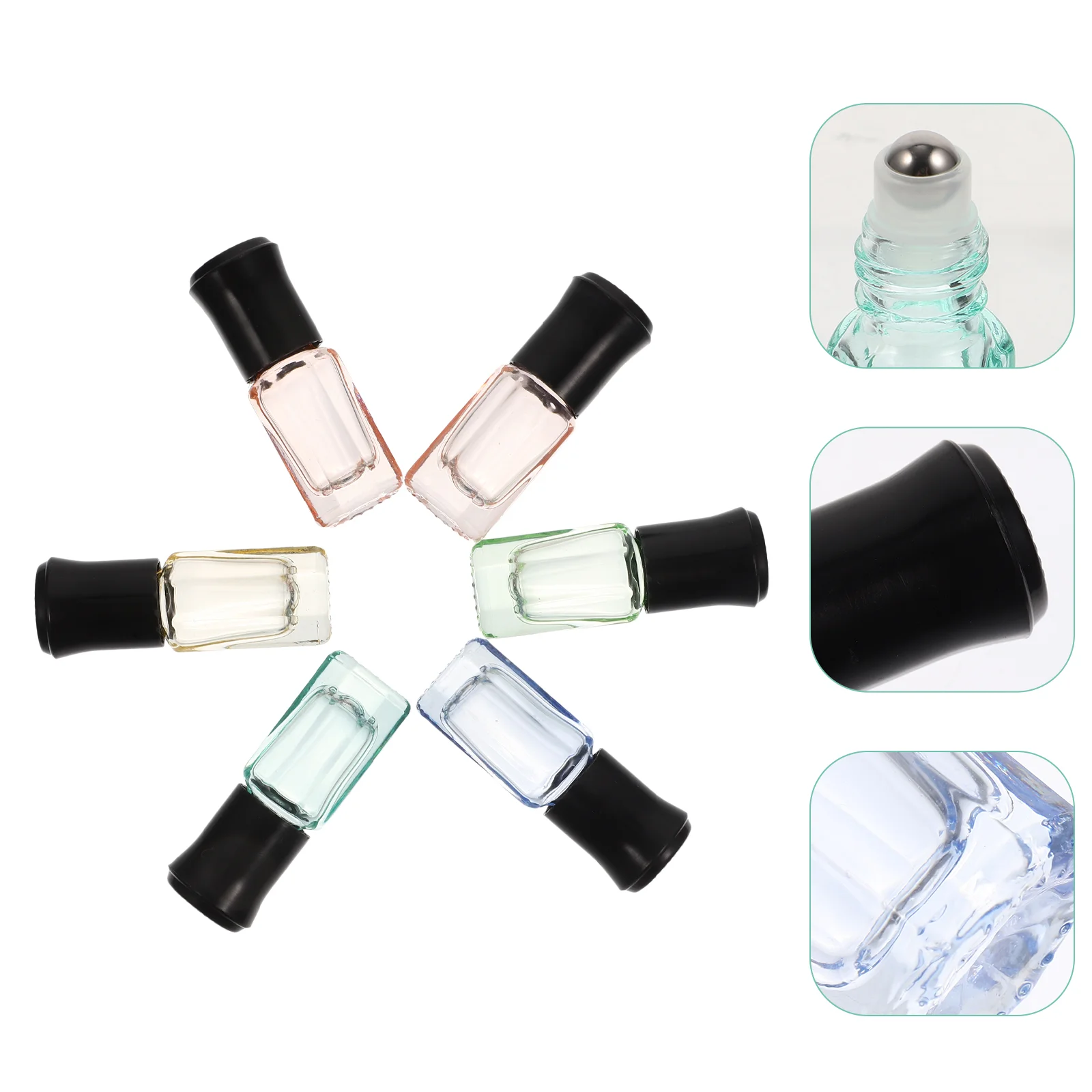 

Bottles Roller Glassessential Oil Bottle Container Rollornaments Auto Freshener Air Car Pendant Hanging Diffuser Fragrance