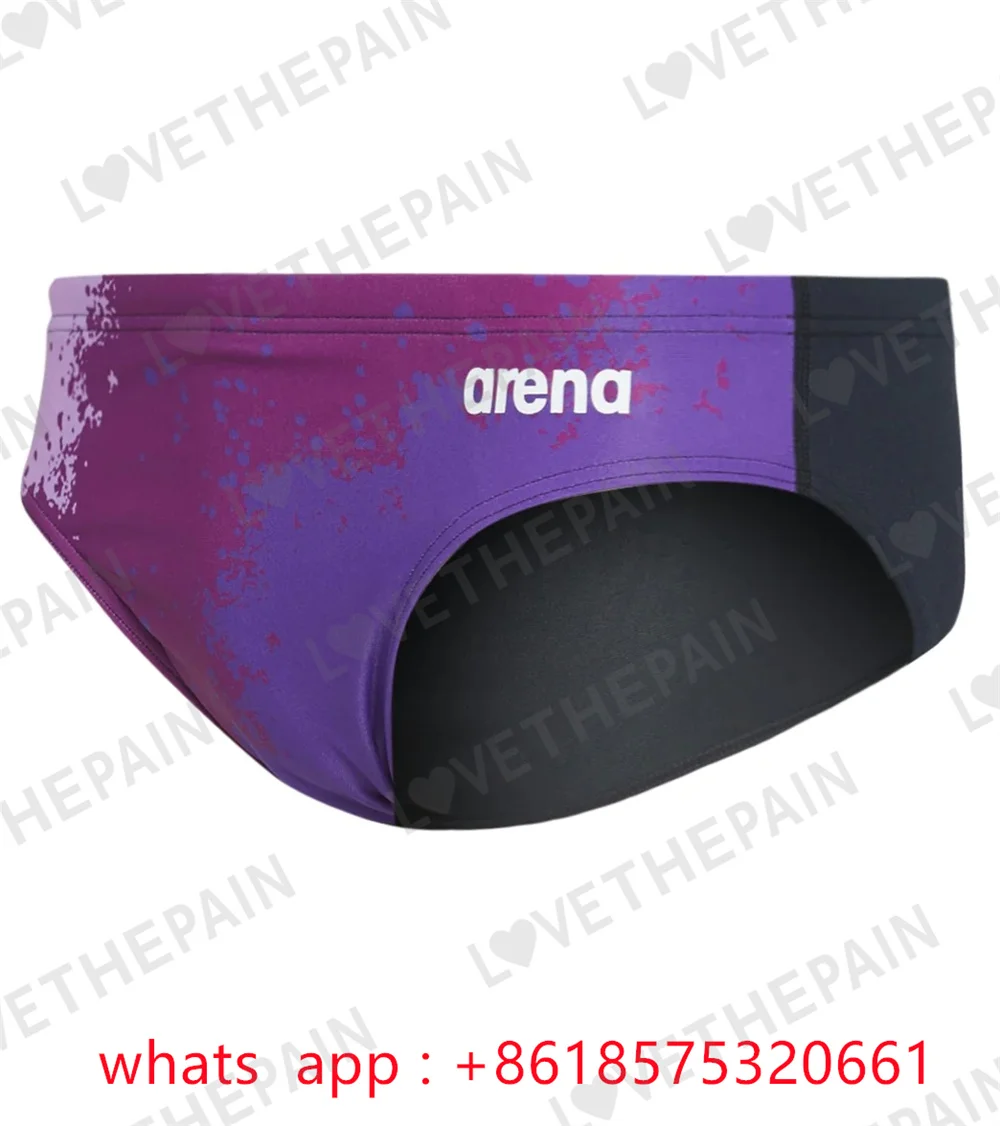 Men's Spraypaint Maxlife Brief Swimsuit Competition Triangle Swimsuit Beach Shorts Swimming Trunks Swim Trunks Jammer Swimsuit