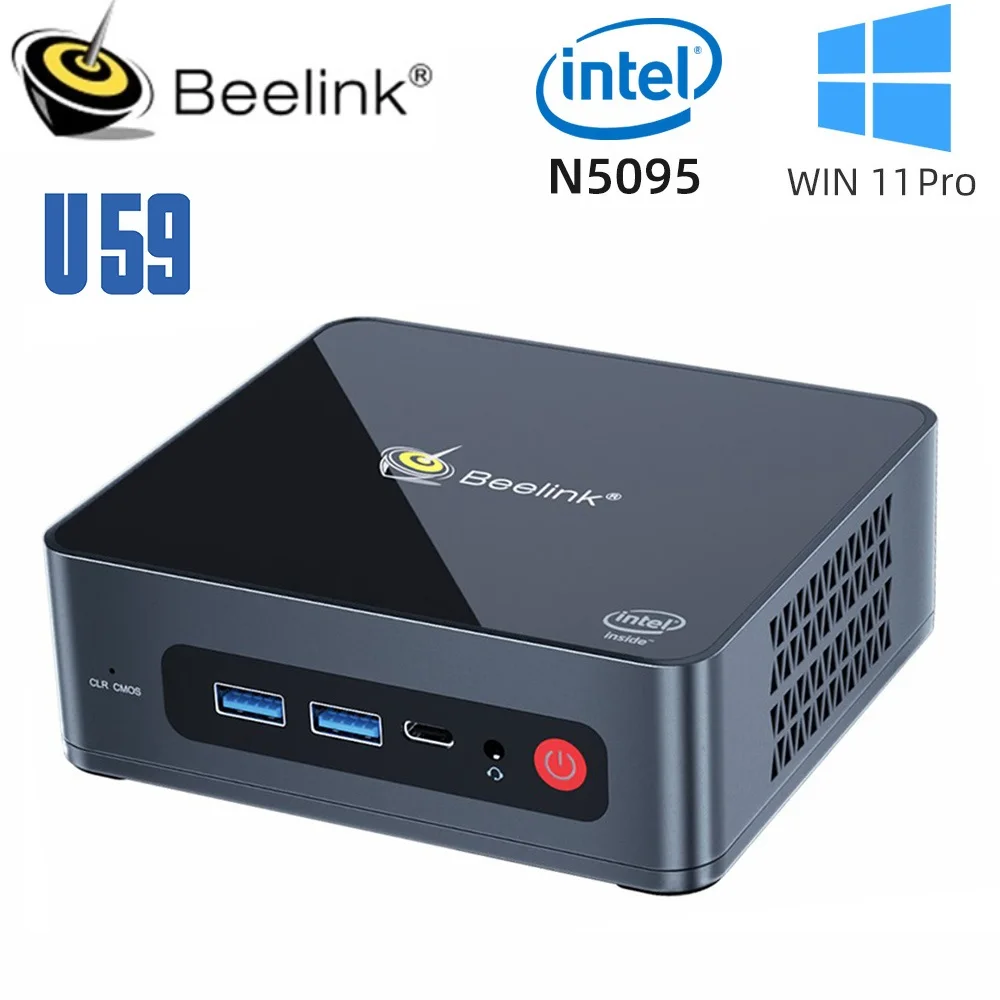 

Beelink U59 Mini PC Windows 11 Intel 11th Gen N5095 DDR4 16GB 512GB 1TB SSD Dual Wifi LAN Desktop Gaming Computer computador