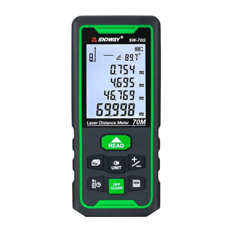 

Laser Distance Meter Green Rangefinder 70m Outdoor Range Finder Laser Distance Meters