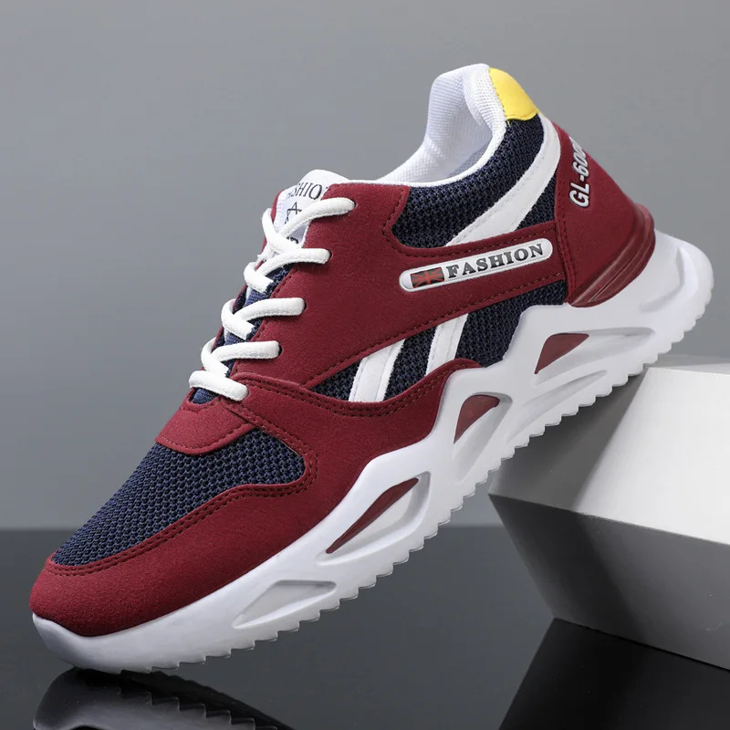 

2022 Men's New Male Running Sneakers Light Breathable Comfortable Leisure Outdoor Casual Fashion Lace Up Gym Shoes
