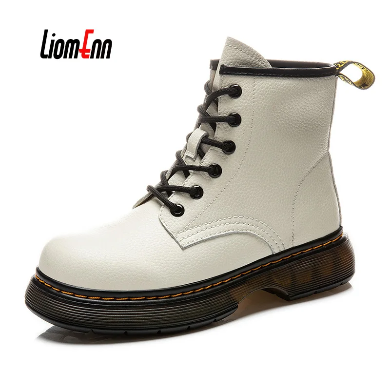 

Platform Combat Boots Women Black White Ankle Boots For Women 2022 New Chunky Motorcycle Boots Punk Gothic Shoes Brand Designer