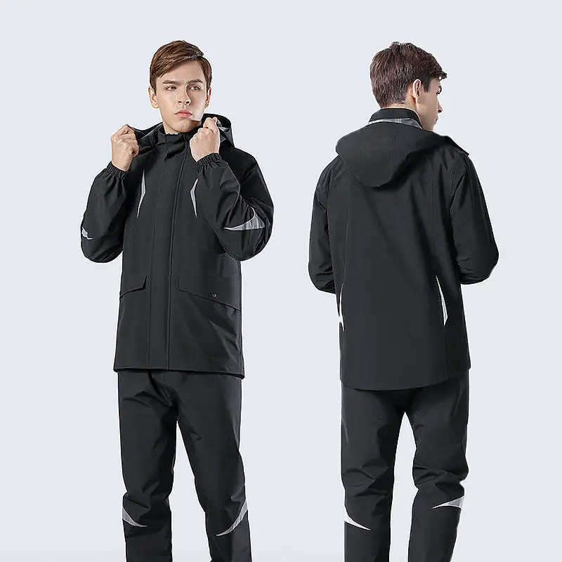 

Fishing raincoat rain pants suit men's long body rainproof waterproof thickened split electric bike riding raincoat rain jacket