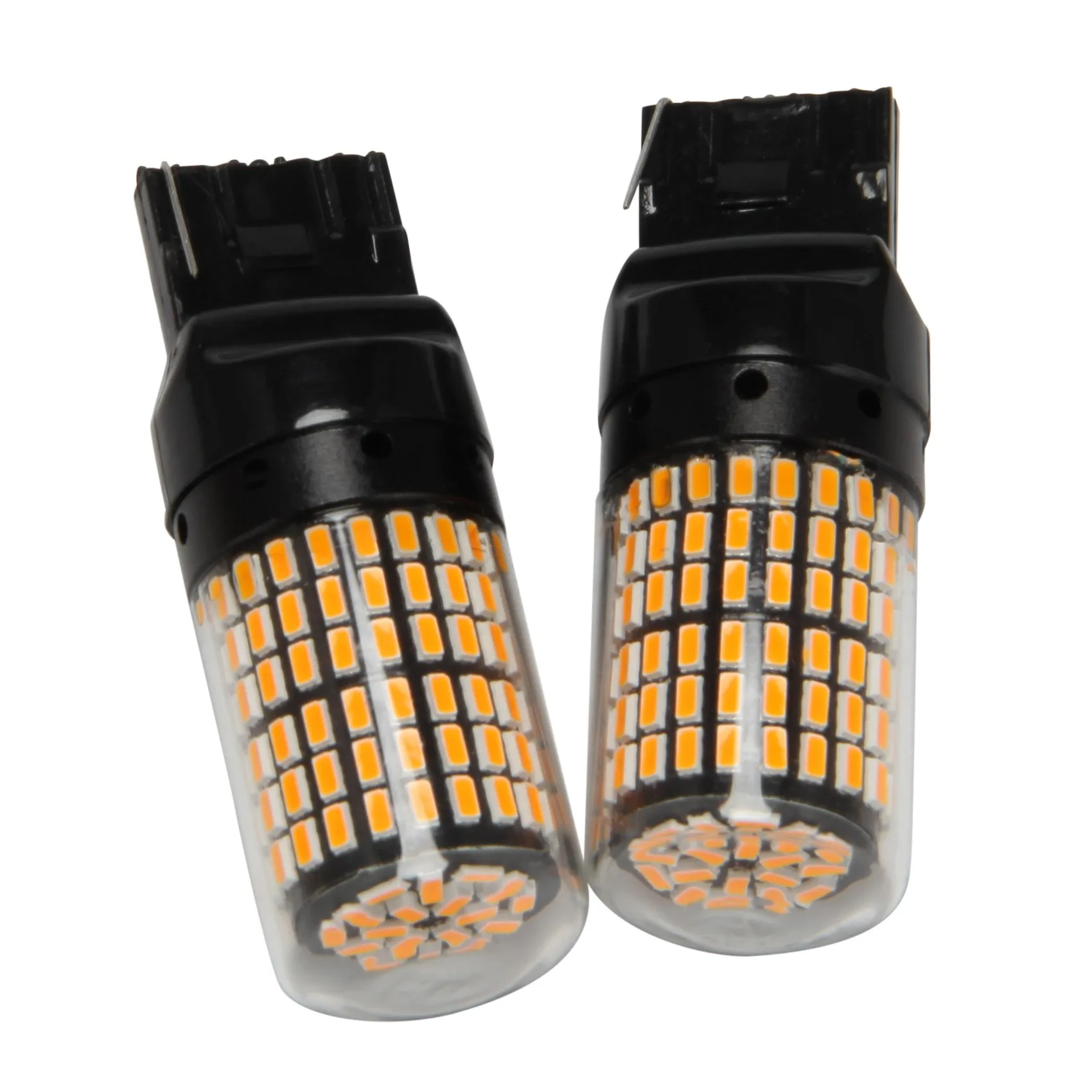 

2 шт. супер яркий Canbus T20 7440 W21W Wy21W 144-Smd фонарь заднего хода сигнала поворота без ошибок, без Hyper Flash T20 7440 Led