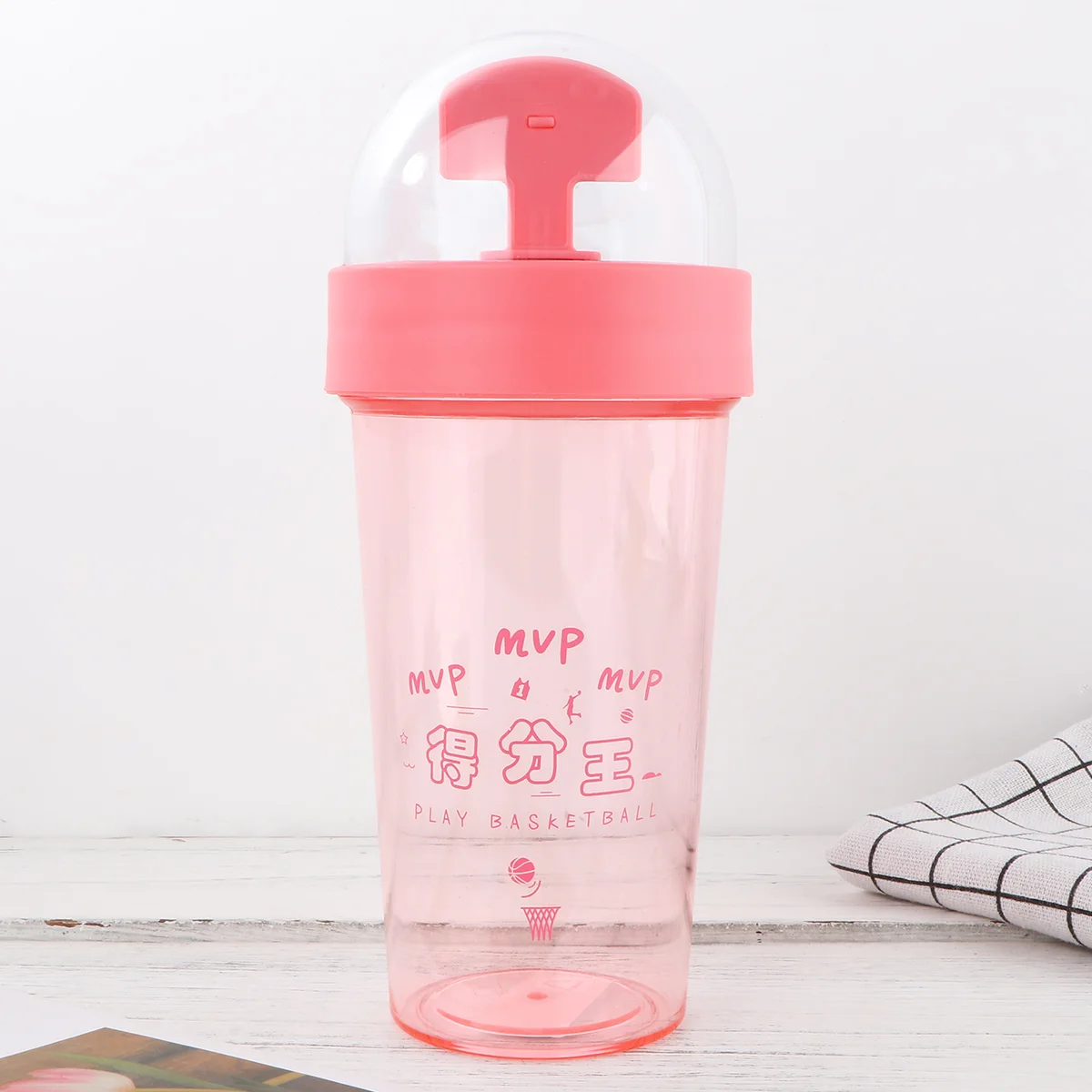 

Waterbasketball Gamekidsschool Creative Large Capacity Jug Beverage Bike Aesthetic Time Fitness Run Gym Smoothie Fun Student