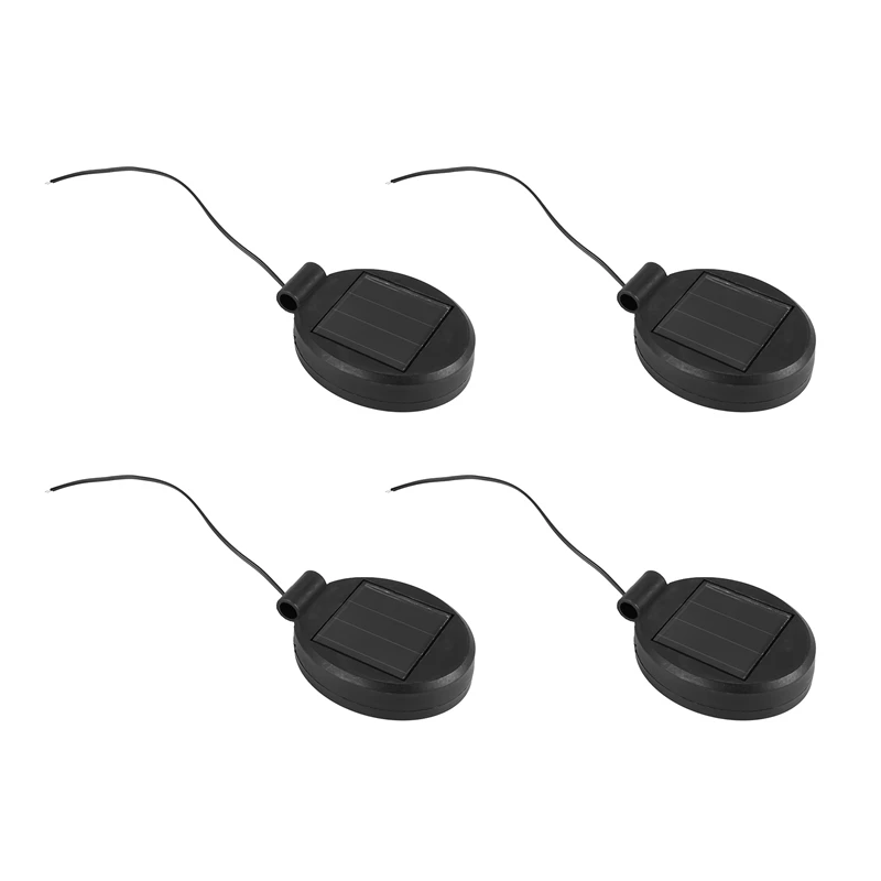 

4 Packs Solar LED Light Replacement Top Part Panel ,Solar Panel Lantern Lid Light Bulb Accessories Battery Box