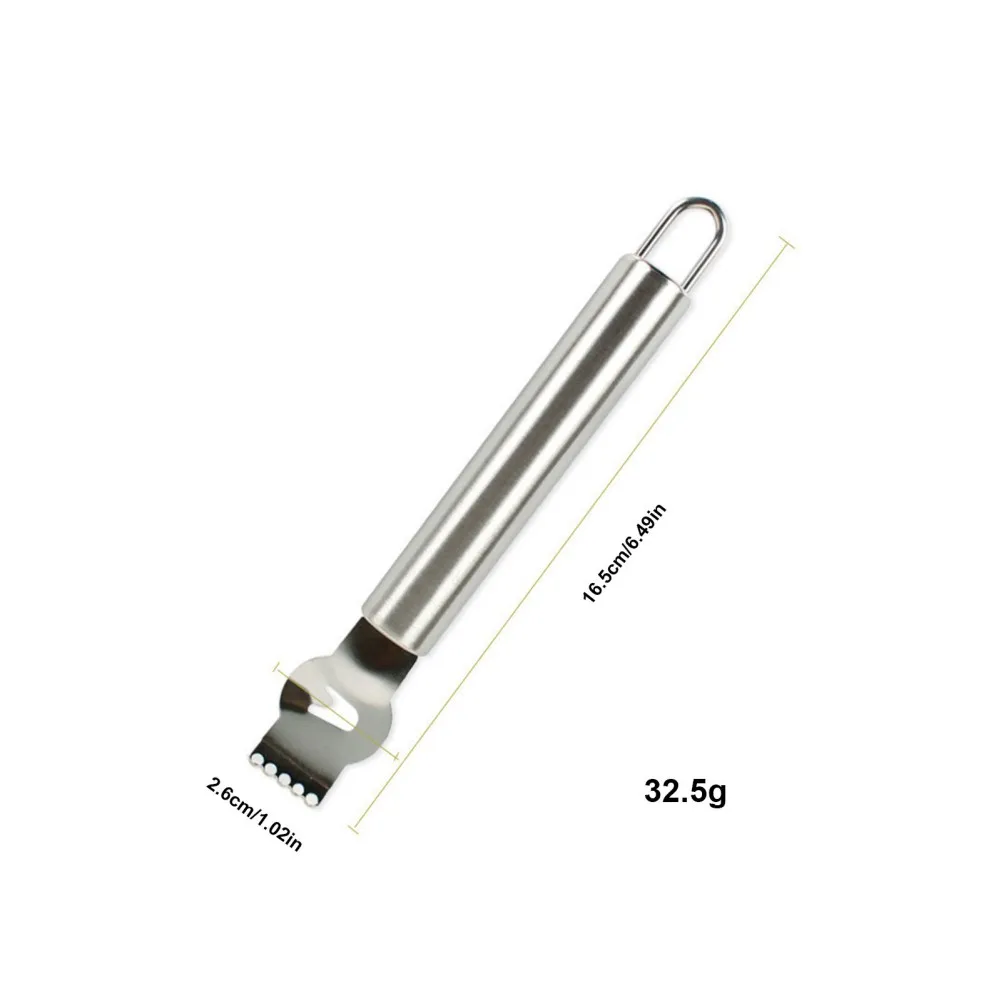 1PC Stainless Steel Lemon Zester Grater With Channel Knife And Hanging Loop Orange Citrus Fruit Peeling Kitchen Bar - купить по