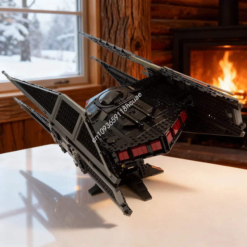 Фото Набор строительных блоков MOC UCS TIE Star Battle (1459 деталей) — модель для сборки, рождественский подарок, развивающая игрушка для детей, подарок на день рождения №1