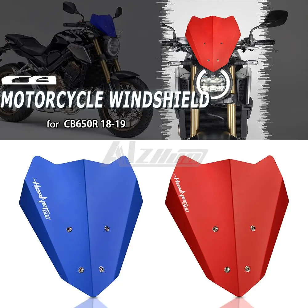 

Мотоциклетные аксессуары, ветровой экран переднего ветрового стекла для Honda CB 650 R 2018 2019, алюминиевый ветровой экран с ЧПУ, комплект удлините...