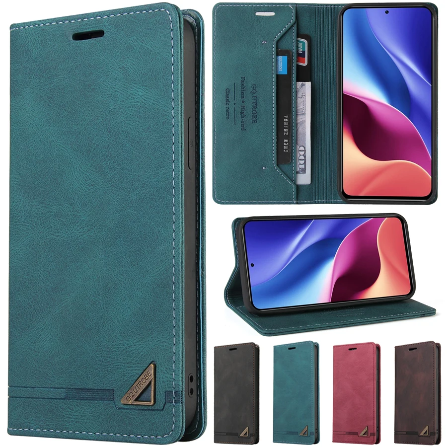 

Wallet Flip Leather Case For Xiaomi Poco F5 X5 Pro M5 X4 GT F4 C40 X3 NFC F3 M3 Mi A3 9T 10T 11i 11 Lite 11T 12T 13 Pro Cover