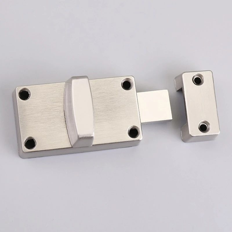 Универсальный серебряный замок для унитаза металлическая защелка свободный