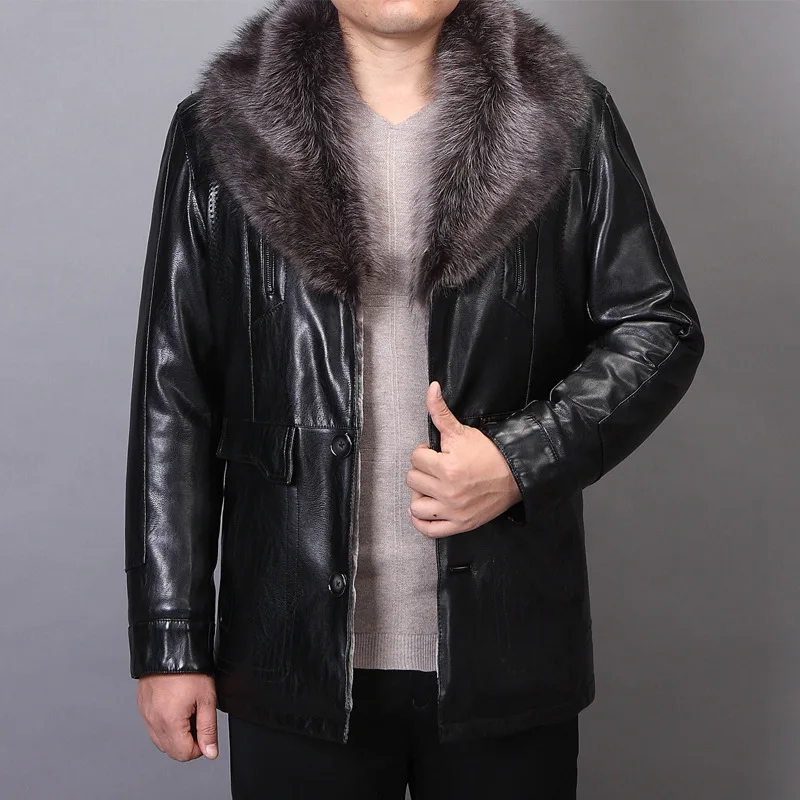

New Arrival Fashion High Quality Warm Winter Fur Coat Plush Male Men Leather Casual Faux Fur Thick Jaket Men Plus Size M-4XL