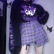 Pullovers Women Gothic Oversized Hoodie Hip Hop Streetwear Hoodies Women Print Goth Coat Harajuku Y2
