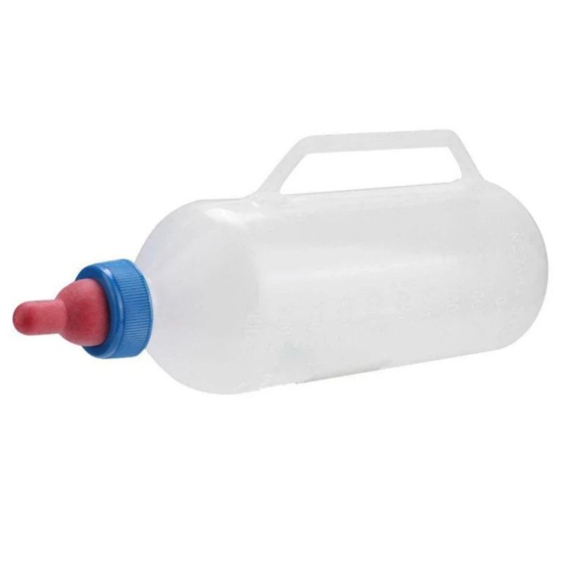 

Прочная пластиковая бутылочка для кормления ягненка, 1 л, бутылочка для кормления козьего молока с ручкой