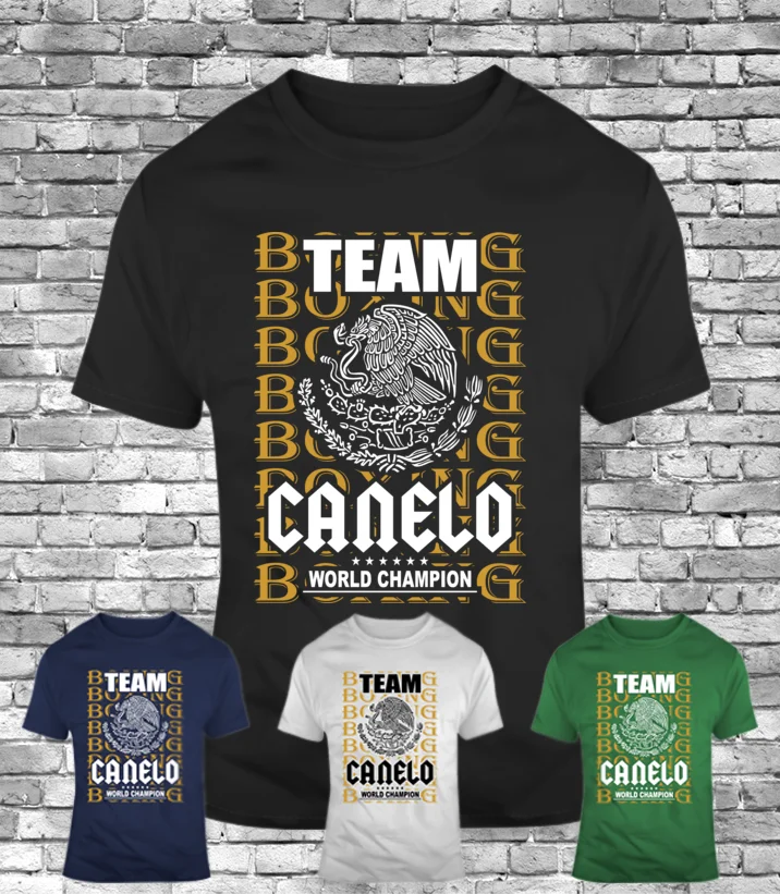 

Team Canelo Mexico Boxer World Champion Alvarez T Shirt. New 100% Cotton Short Sleeve O-Neck Casual T-shirts Size S-3XL