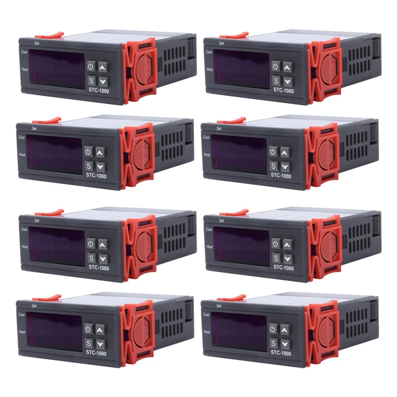 

8X 220V Digital STC-1000 Temperature Controller Thermostat Regulator+Sensor Probe
