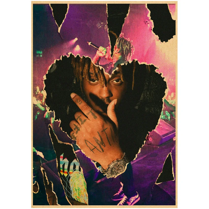 Фото Playboi Carti настенные постеры schilderij винтажный настенный плакат постеры обруч аниме Декор schilderij постер винтажные картины №3
