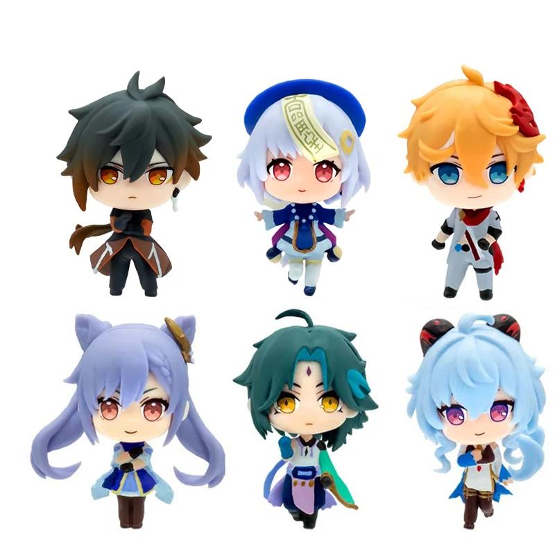 Bushiroad Подлинная ggenacha Impact Vol.2 Zhongli Ganyu Keqing Xiao тартаглия Qiqi аниме экшн-фигурки куклы