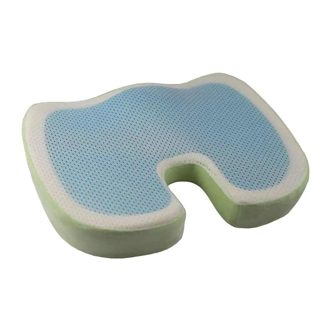 

Orthopedic Gel Foam Seat Cushion Enhanced Comfort Chair Pad Back Support