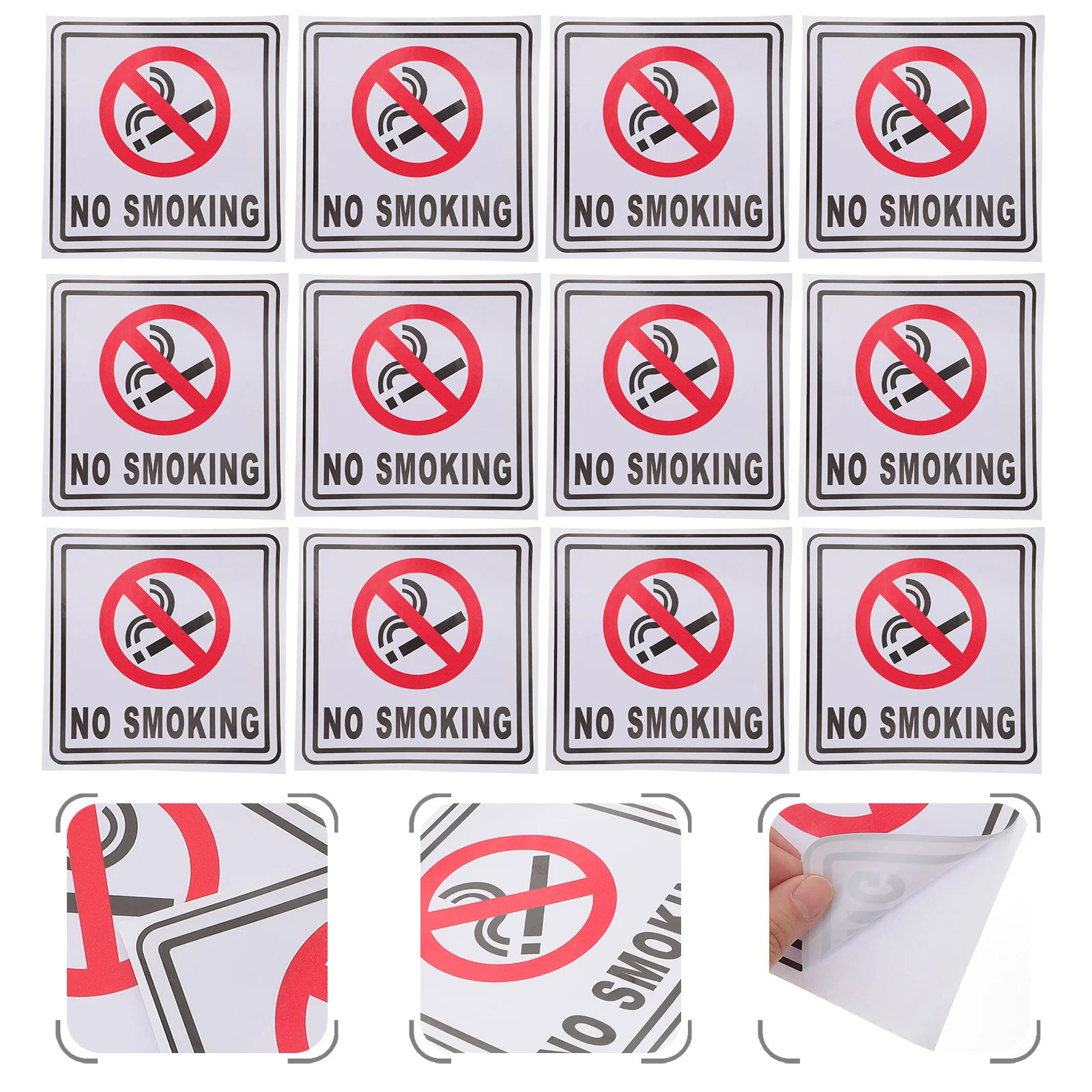 

No Smoking Sticker Self-adhesive Sign Decals Signs Business Waterproof Stickers Warning Home Car